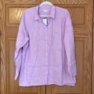 J.Jill linen button down shirt